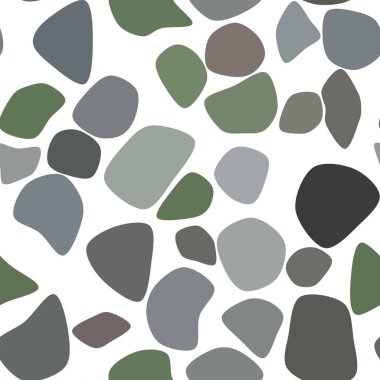 Yuvarlak şekiller, geometrik arka plan deseni sorunsuz şekli. Vektör çizim grafiği.