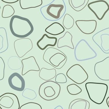 Kesintisiz geometrik arka plan şekli yuvarlak şekiller desen ile. Vektör çizim grafiği.