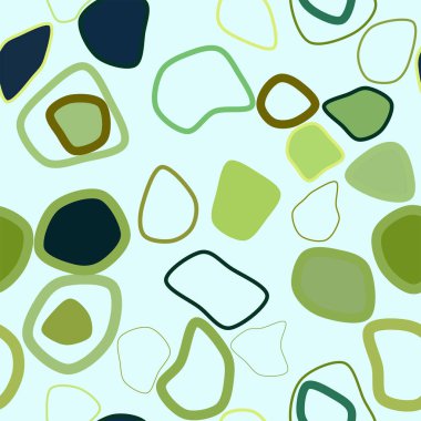 Sorunsuz arka plan soyut geometrik yuvarlak şekiller desen tasarımı için. Vektör çizim grafiği.