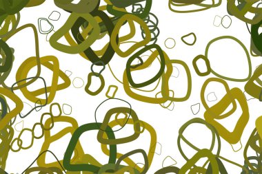 Geometrik kavramsal arka plan rastgele yuvarlak şekiller desen tasarımı için. Vektör çizim grafiği.