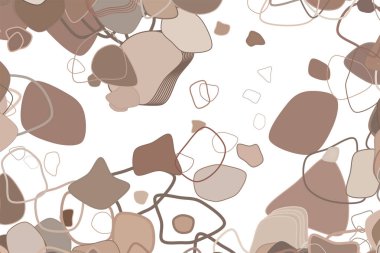 Geometrik kavramsal arka plan rastgele yuvarlak şekiller desen tasarımı için. Vektör çizim grafiği.