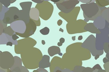 Soyut rasgele yuvarlak şekiller geometrik desen generatif sanat arka planını renklendirin. Vektör çizim grafiği.