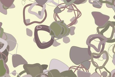 Sanatsal rasgele yuvarlak şekiller arka plan deseni soyut. Vektör çizim grafiği.