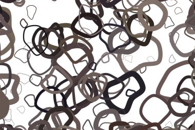 Soyut rasgele yuvarlak şekiller geometrik desen, renkli ve sanatsal grafik tasarım, katalog, tekstil veya doku baskı ve arka plan için. Vektör çizim grafiği.