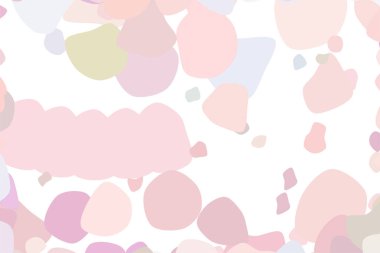 Soyut geometrik rasgele yuvarlak şekiller desen renkli. Web sayfası, duvar kağıdı, grafik tasarım, katalog, doku veya arka plan için iyi. Vektör çizim grafiği.