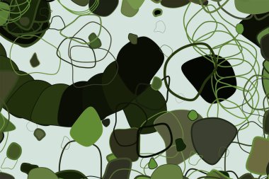 Soyut geometrik rasgele yuvarlak şekiller desen renkli. Web sayfası, duvar kağıdı, grafik tasarım, katalog, doku veya arka plan için iyi. Vektör çizim grafiği.