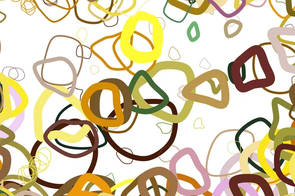 Rasgele yuvarlak şekiller, geometrik arka plan deseni şeklinde. Vektör çizim grafiği.