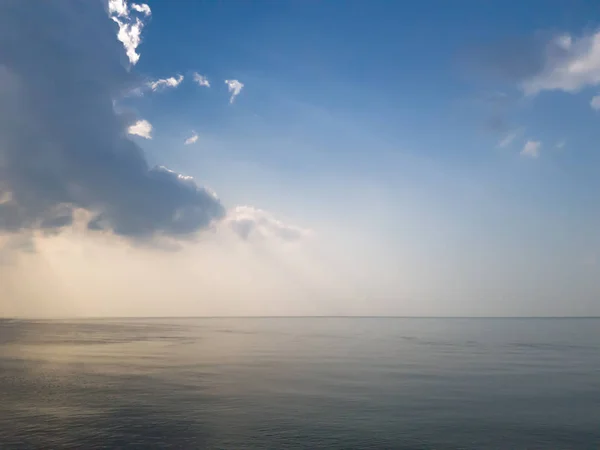 Mer Ciel Bleu Bon Utiliser Comme Image Fond Papier Peint — Photo