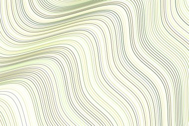 Çizgi, eğri ve dalga desen şekli ile soyut geometrik arka plan. Vektör çizim grafiği.