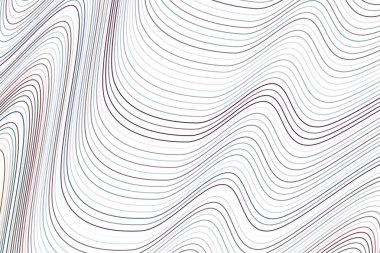 Çizgi, eğri ve dalga, soyut geometrik arka plan deseni şeklinde. Vektör çizim grafiği.