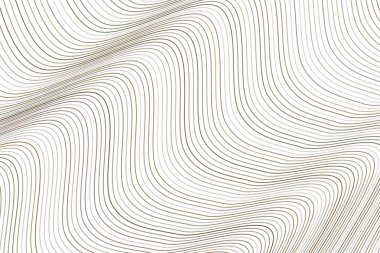 Sanatsal çizgi, eğri ve dalga deseni soyut arka plan. Vektör çizim grafiği.