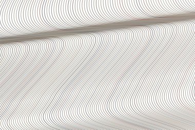 Çizgi, eğri ve dalga, soyut geometrik arka plan deseni şeklinde. Vektör çizim grafiği.