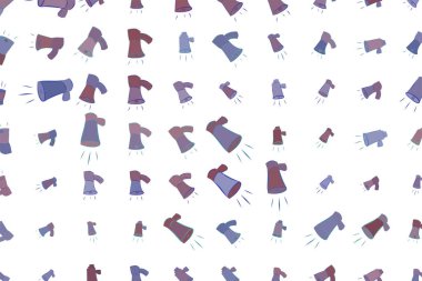 Hoparlör illüstrasyonlar. Web sayfası, duvar kağıdı, grafik tasarım, katalog, doku veya arka plan için iyi. Karikatür tarzı vektör grafiği.