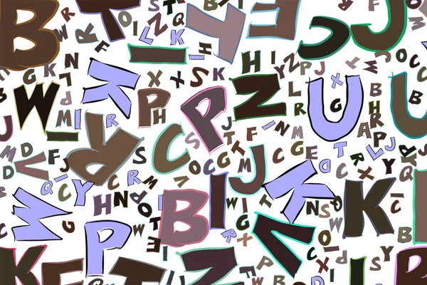 Εικονογραφήσεις Των Γραμμάτων Αλφάβητα Καλό Για Την Ιστοσελίδα Ταπετσαρία Γραφιστική — Διανυσματικό Αρχείο
