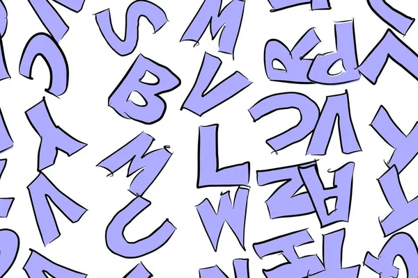 Alphabete Buchstaben Abstrakten Bunten Hintergrund Textur Oder Hintergrund Vektor Cartoonstil — Stockvektor