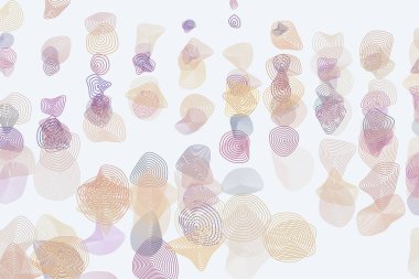 Sanatsal yuvarlak şekiller arka plan deseni soyut. Vektör çizim grafiği.