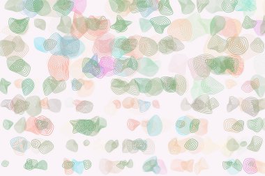 Yuvarlak şekiller ile soyut geometrik arka plan. Vektör çizim grafiği.