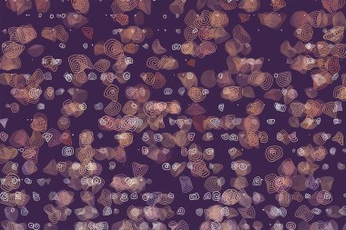 Soyut geometrik yuvarlak şekiller renkli. Web sayfası, duvar kağıdı, grafik tasarım, katalog, doku veya arka plan için iyi. Vektör çizim grafiği.