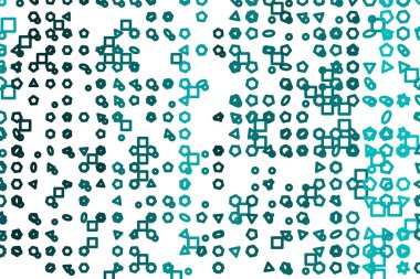 Çizgi veya şekil, kavramsal soyut resimler. Tasarım arka plan için iyi. Beyaz izole vektör.