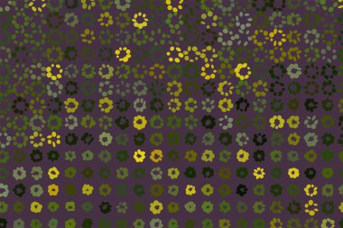 Soyut daire veya elips geometrik desen, renkli ve sanatsal grafik tasarım, katalog, tekstil veya doku baskı ve arka plan için. Vektör çizim grafiği.