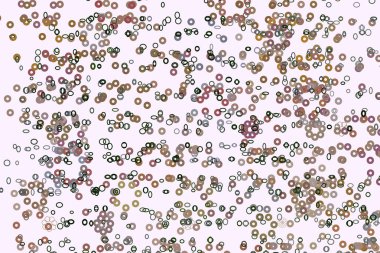 Soyut daire veya elips geometrik desen, renkli ve sanatsal grafik tasarım, katalog, tekstil veya doku baskı ve arka plan için. Vektör çizim grafiği.