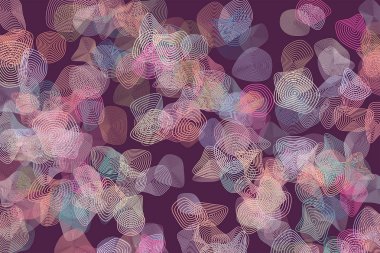 Sanatsal yuvarlak şekiller arka plan deseni soyut. Vektör çizim grafiği.