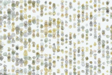 Renk soyut yuvarlak şekiller geometrik desen generatif sanat arka plan. Vektör çizim grafiği.