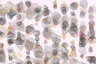 Arka plan soyut geometrik yuvarlak şekiller. Desen tasarımı için. Vektör çizim grafiği.