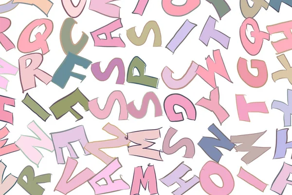 Εννοιολογικό Υπόβαθρο Αλφάβητα Γράμματα Για Σχεδίαση Στον Κατάλογο Την Υφή — Διανυσματικό Αρχείο