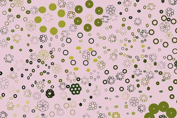 Cercles Artistiques Ellipses Fond Motif Abstrait Illustration Vectorielle — Image vectorielle