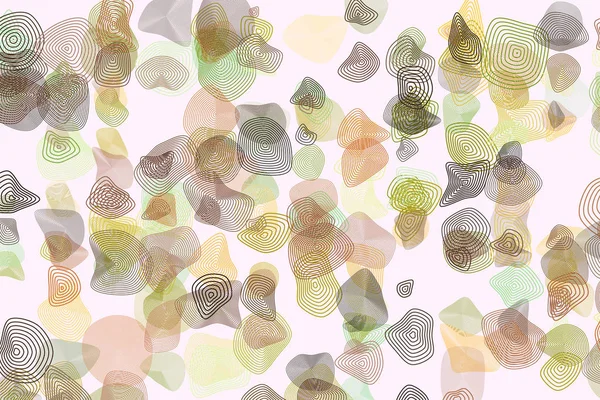 Fond Géométrique Abstrait Aux Formes Arrondies Illustration Vectorielle — Image vectorielle