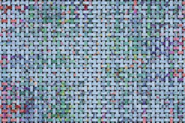 Dokuma hasır desen generatif sanat arka plan.