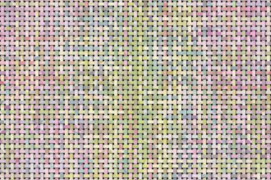 Dokuma hasır desen generatif sanat arka plan.