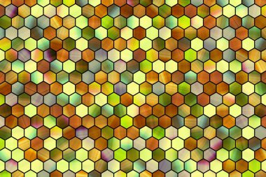 Dekoratif ve renkli desen altıgen şerit illüstrasyonlar. Tasarım doku ve arka plan için iyi.