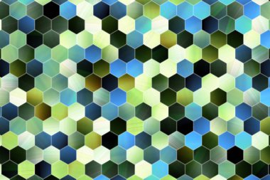 Soyut çizimler altıgen şeridi, kavramsal. İyi tasarım arka planı için.