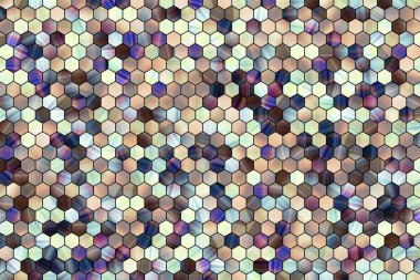 Altıgen şeridi ile arka plan.