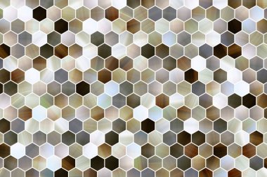 Dekoratif ve renkli desen altıgen şerit illüstrasyonlar. Tasarım doku ve arka plan için iyi.