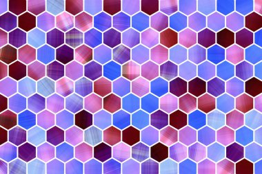 Web sayfası, grafik tasarım, katalog veya doku, renkli desen altıgen şerit için arka plan.