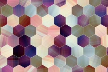 Altıgen şeridi ile arka plan.