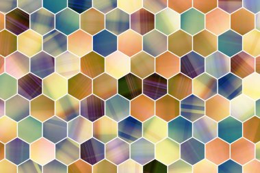 Arka plan veya zemin, altıgen şerit renkli desen, iyi tasarım doku için.