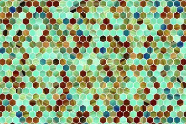 Altıgen şeridi ile arka plan.