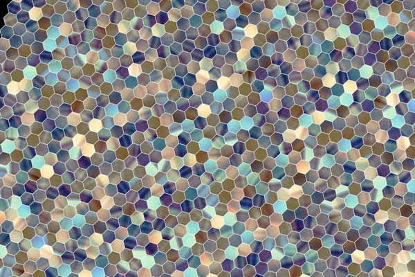 Soyut kavramsal renkli desen altıgen şerit. Web sayfası, grafik tasarım, katalog, doku veya arka plan için iyi.