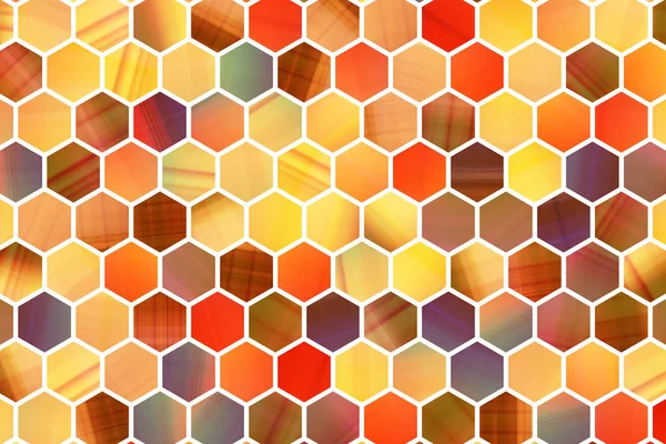Abstracte Conceptuele Kleurrijke Patroon Zeshoek Strip Goed Voor Webpagina Grafisch — Stockfoto