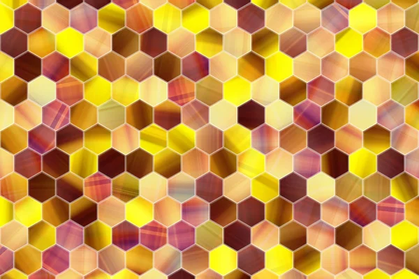 Abstract hexagon strip generative art background.