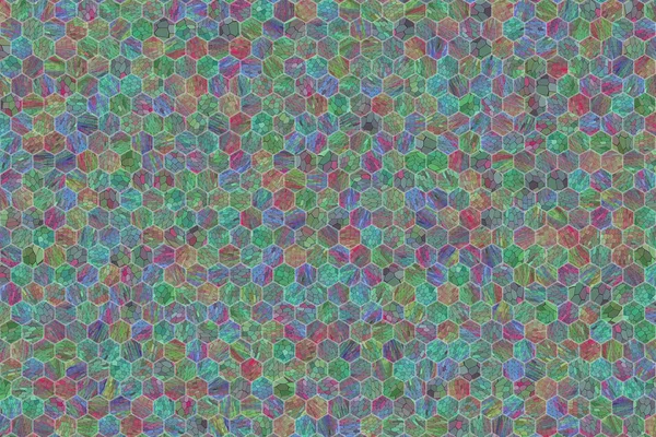 Hexagon Strip Abstrakt Färgglada Mönster Textur Bakgrund Eller Bakgrund — Stockfoto