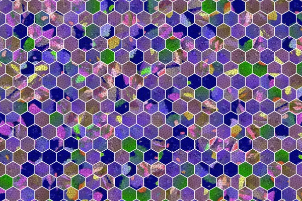 Modèle Conceptuel Abstrait Coloré Bande Hexagonale Bon Pour Page Web — Photo