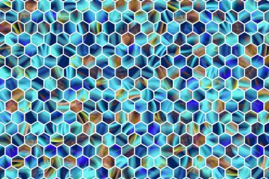 Altıgen şerit soyut, renkli desen doku, zemin veya arka plan.