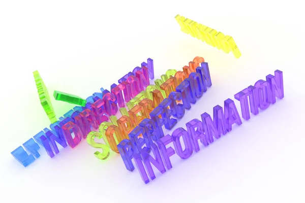 Perfección Información Negocio Conceptual Colorido Renderizado Palabras Bueno Para Página —  Fotos de Stock