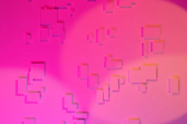 Kleurrijk Rendering Achtergrond Abstract Gewone Rechthoek Vierkant Met Zachte Schaduw — Stockfoto