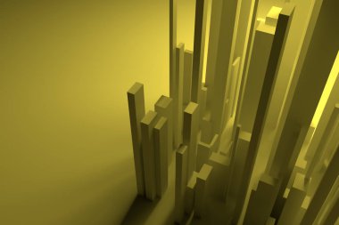 Soyut blok veya shapre ayağı, renkli, web sayfası, grafik tasarım, doku, için arka plan aydınlatma. 3D render.